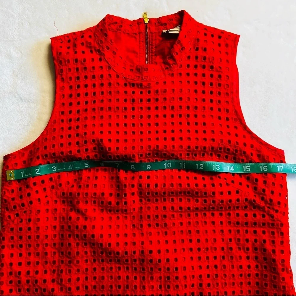 J. Crew Scarlet Eyelet Top